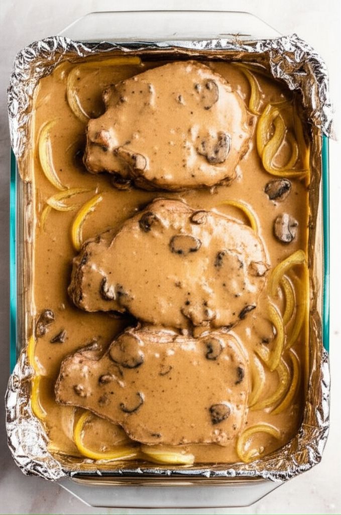 Baked Pork Chops with Cream of Mushroom Soup