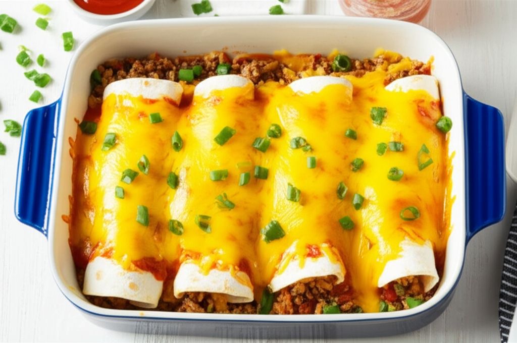 Beefy Broccoli & Cheddar Burritos