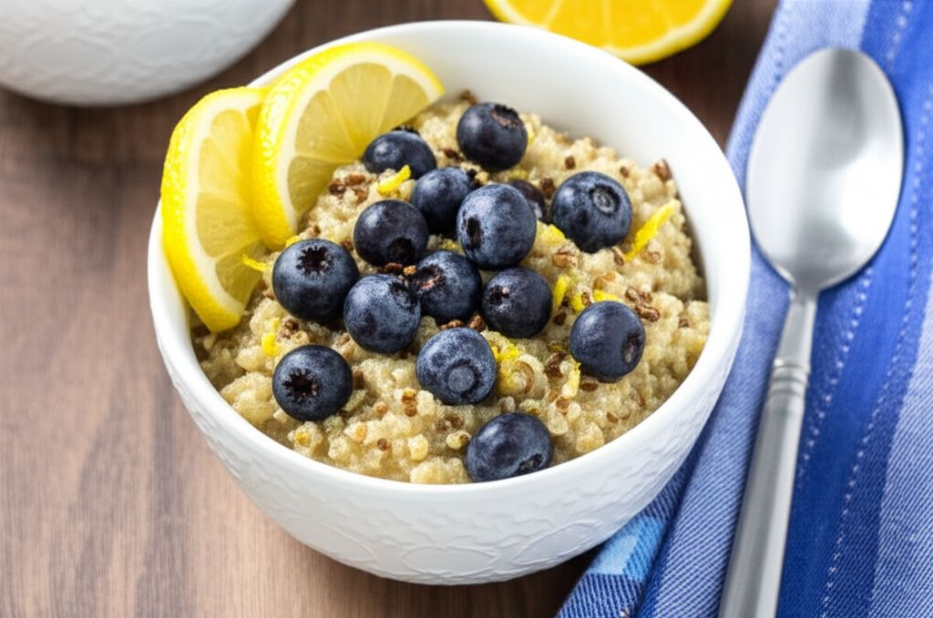 Blueberry Lemon Breakfast Quinoa