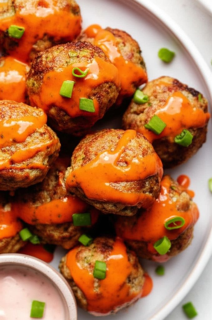 Bri's Buffalo Chicken Meatballs