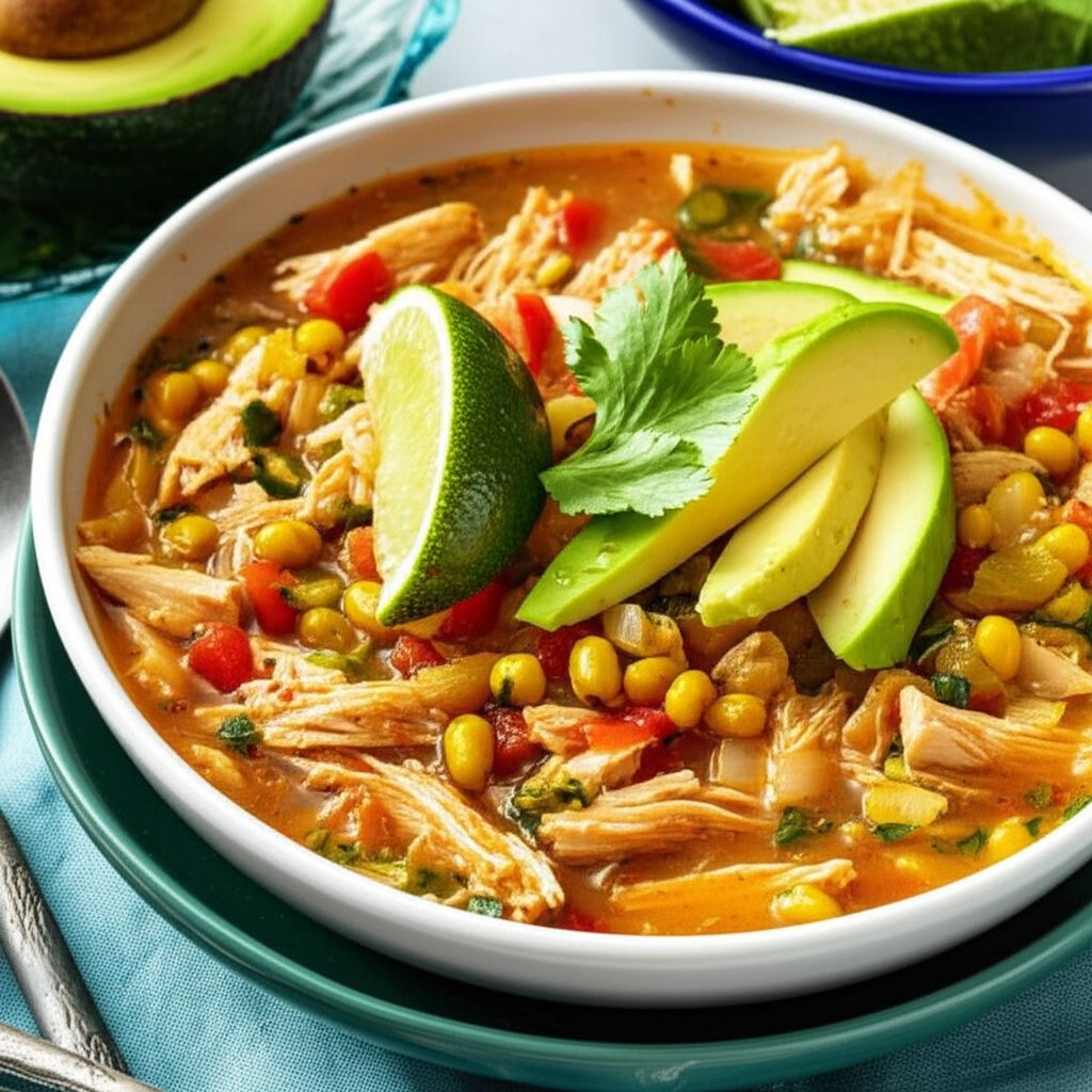 Chicken Posole Verde Soup