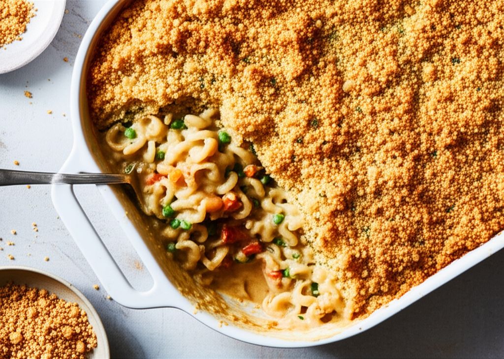 Chicken Pot Pie Pasta Bake