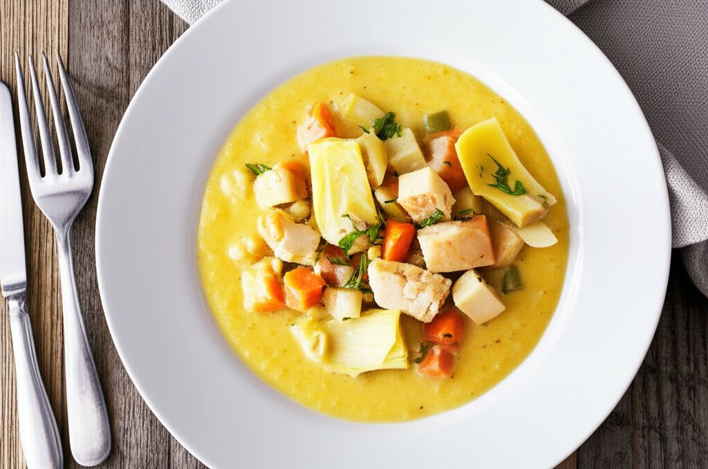 Cream of Chicken and Artichoke Soup