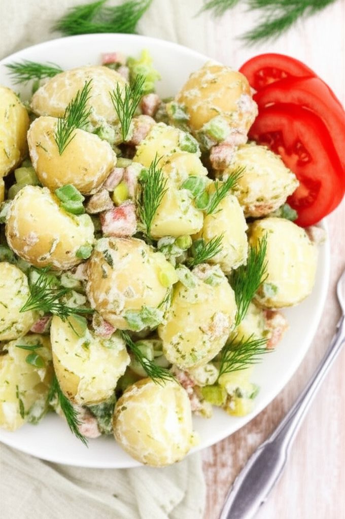 Dill Sour Cream Potato Salad