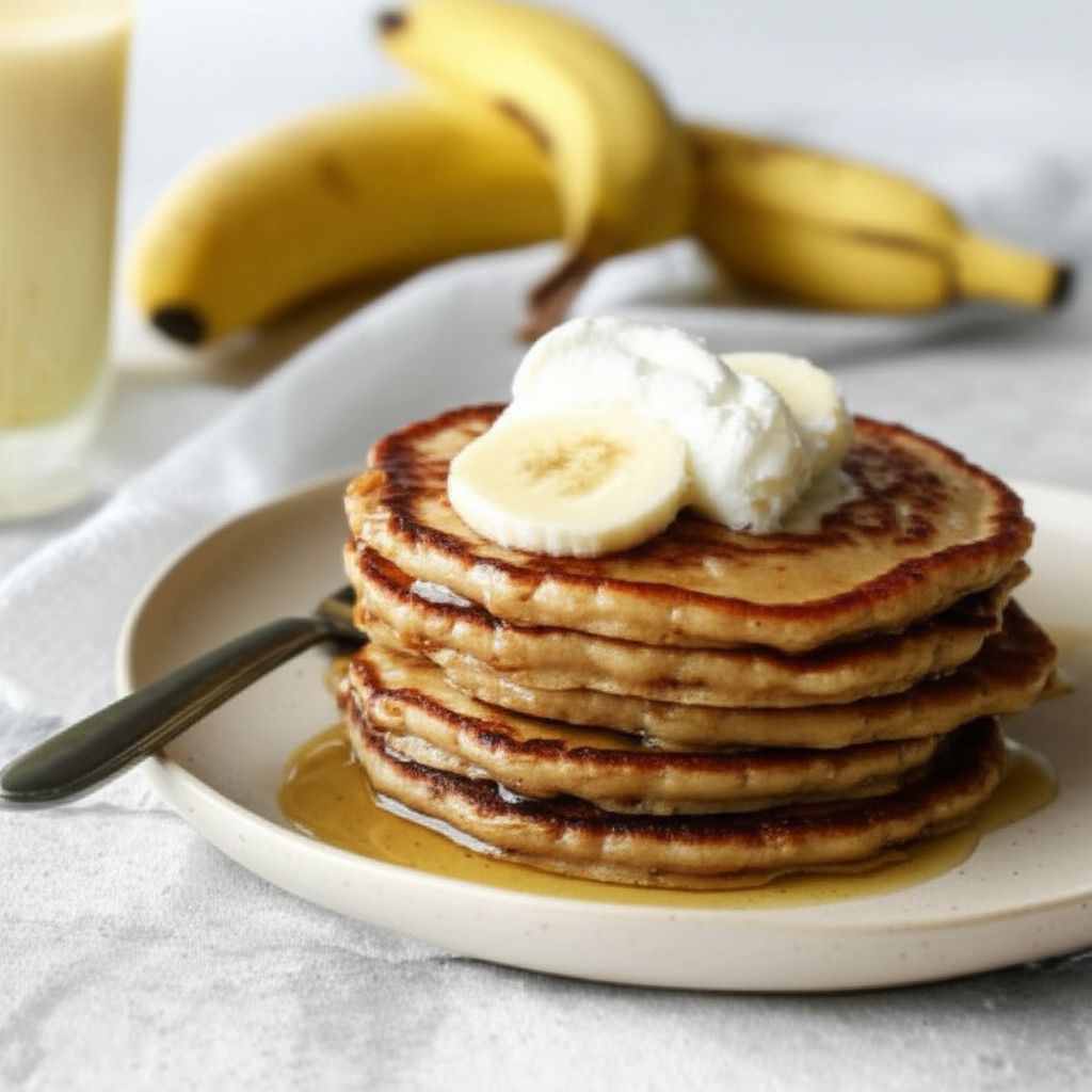 Easy Flourless Banana Flax Pancakes