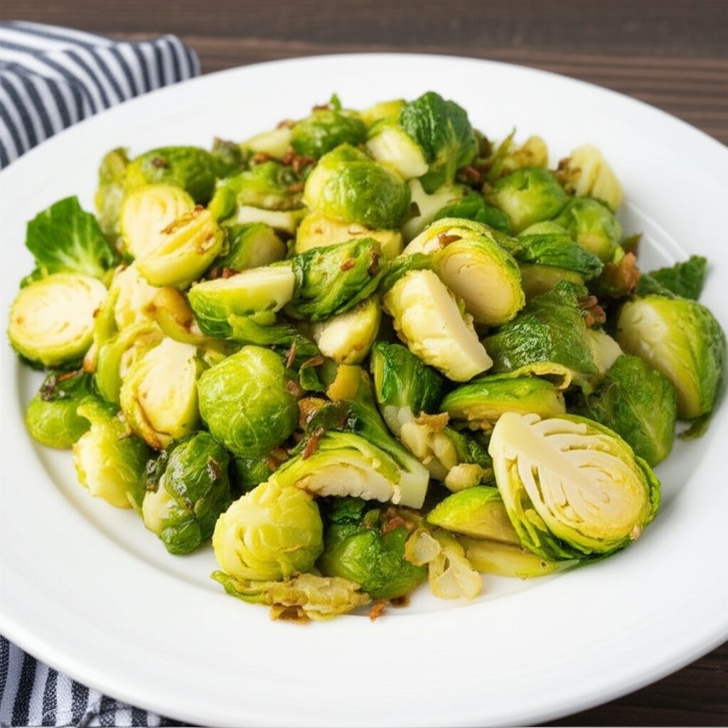Easy Lime Shredded Brussels Sprouts