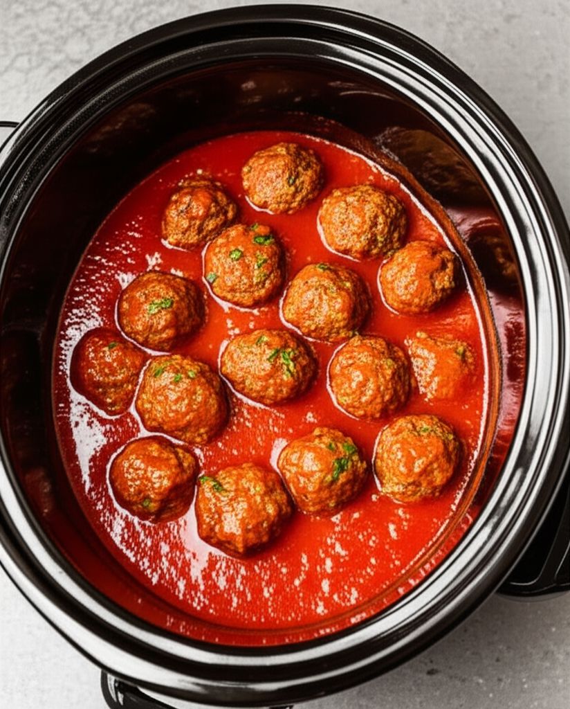 Easy Slow Cooker Meatballs