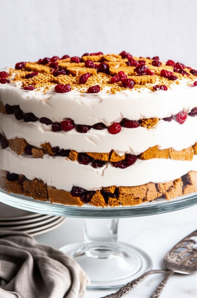 Eggnog Gingerbread Trifle