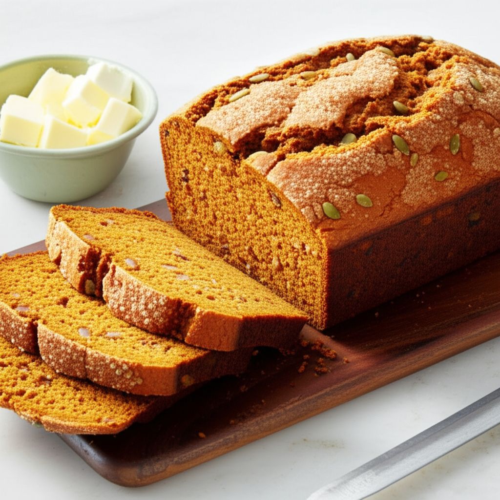 Healthier Downeast Maine Pumpkin Bread