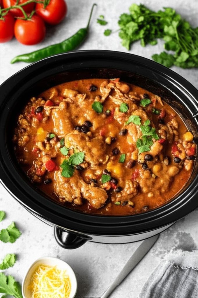 Latin-Inspired Spicy Cream Chicken Stew