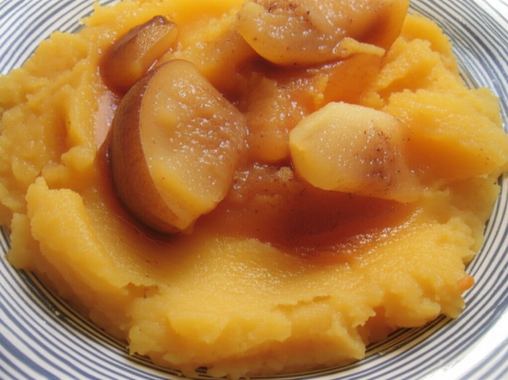 Mashed Sweet Potatoes and Pears