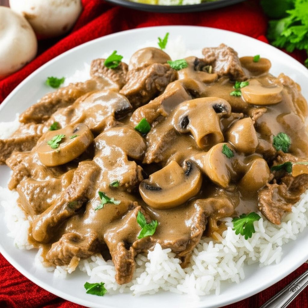 Nana's Beef Stroganoff