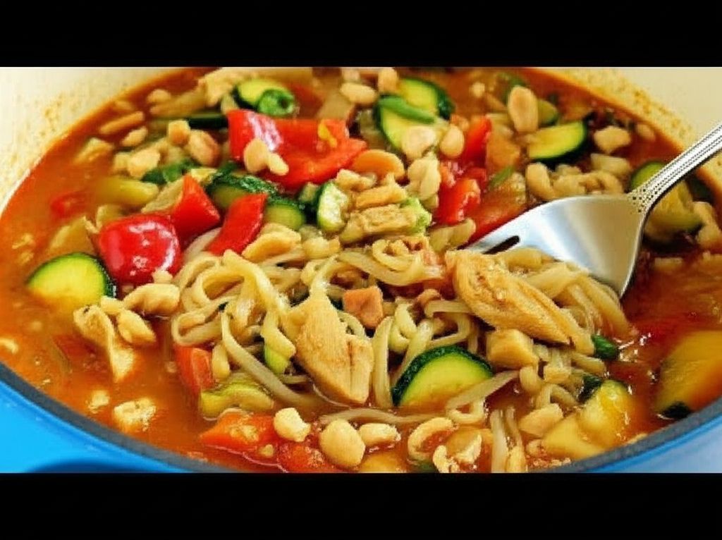 One Pot Thai-Style Rice Noodles