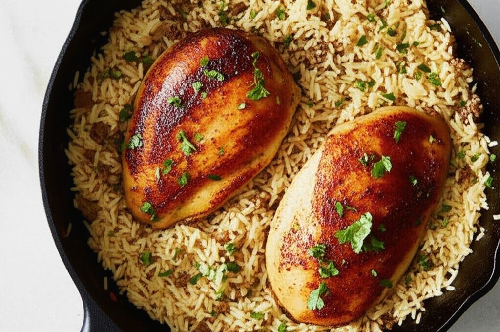 One-Pot Lebanese Chicken and Rice