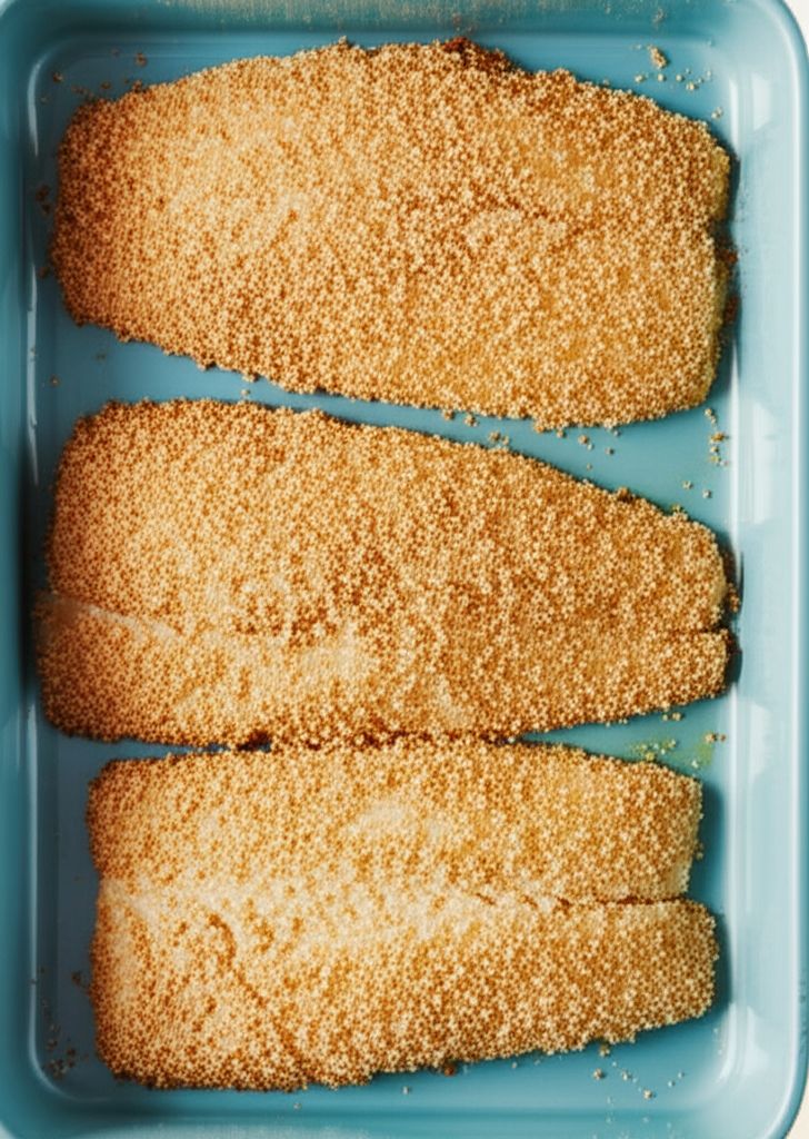 Oven Fried Buttermilk Halibut