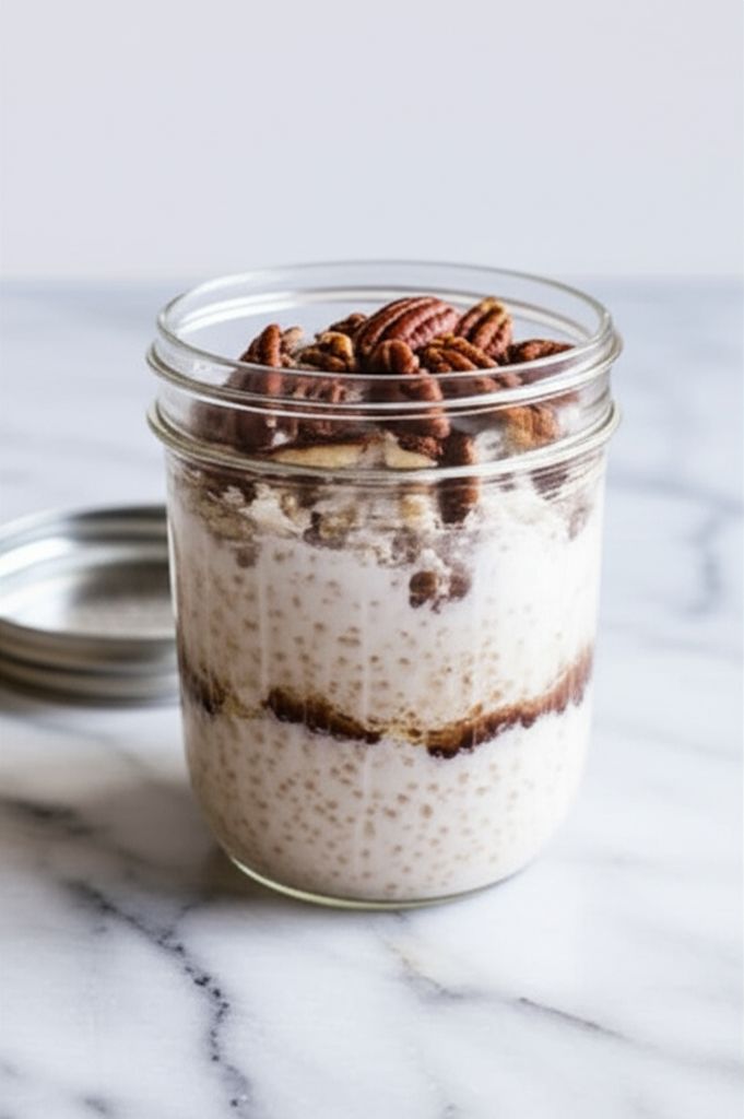 Overnight Coconut Pecan Steel Cut Oats