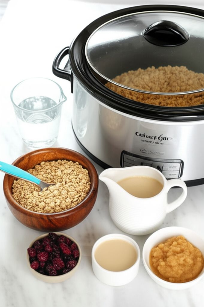Overnight Slow Cooker Oatmeal