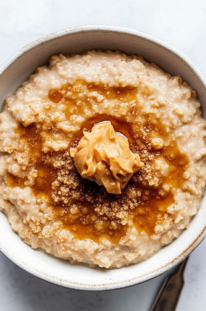 Peanut Butter and Maple Oatmeal
