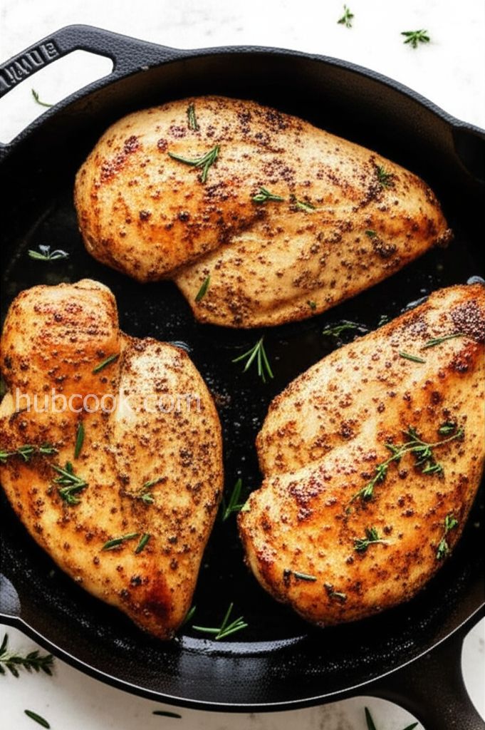 Perfect Cast Iron Skillet Chicken Breasts