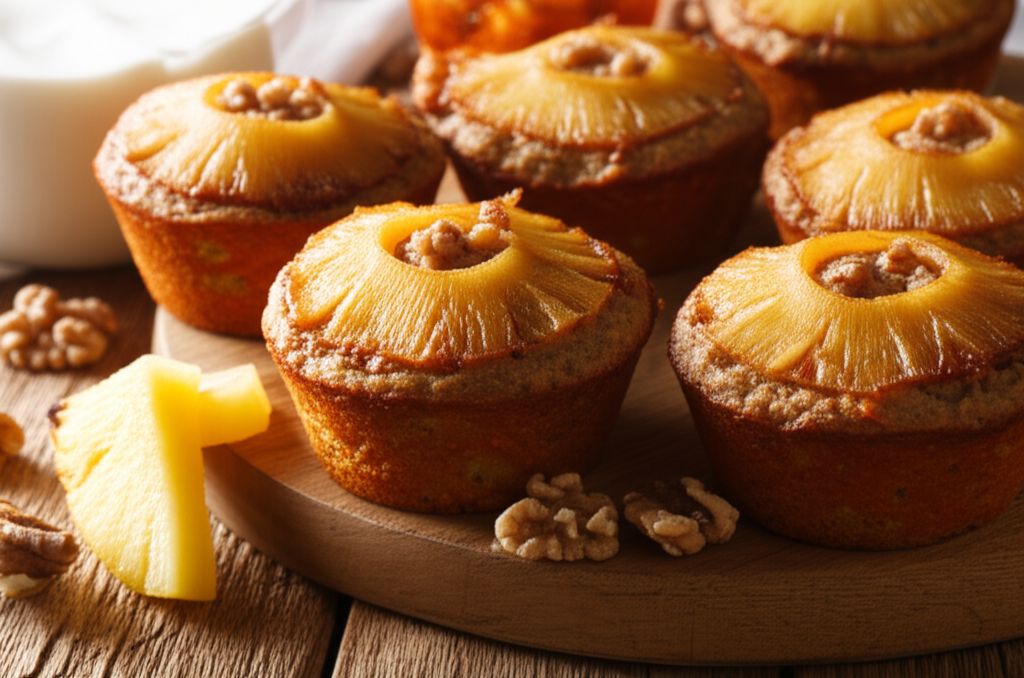 Pineapple Upside-Down Muffins