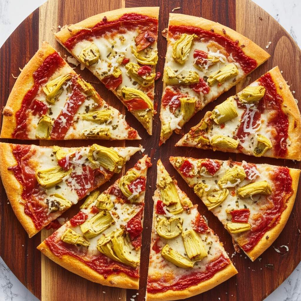 Prosciutto-Artichoke Pizza