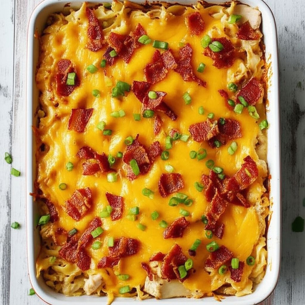 Ranch Chicken Casserole with Bacon