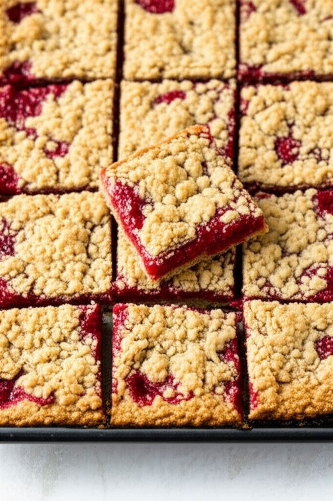 Raspberry Oat Bars