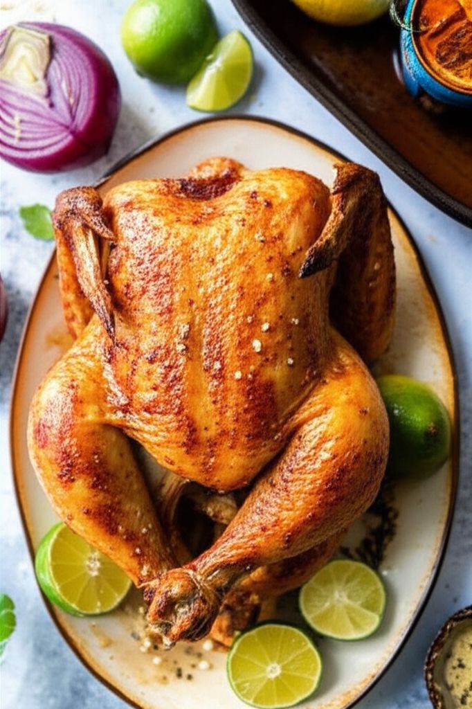 Roasted Beer Butt Lime Chicken