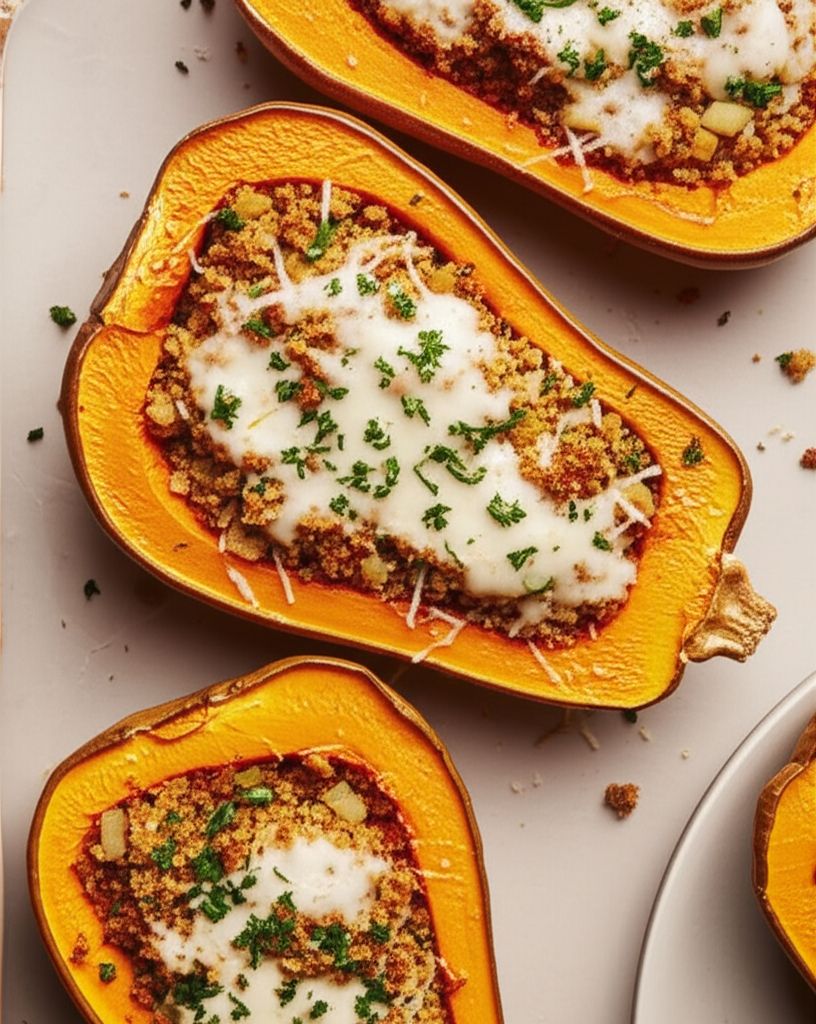 Sausage-Stuffed Butternut Squash