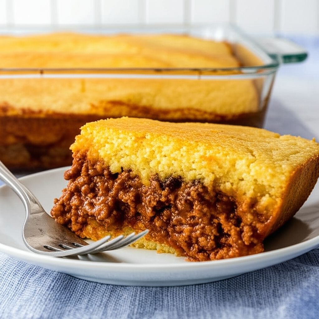 Sloppy Joe Cornbread Casserole