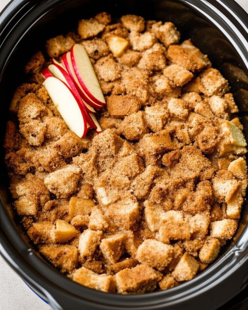 Slow Cooked Apple Brown Betty