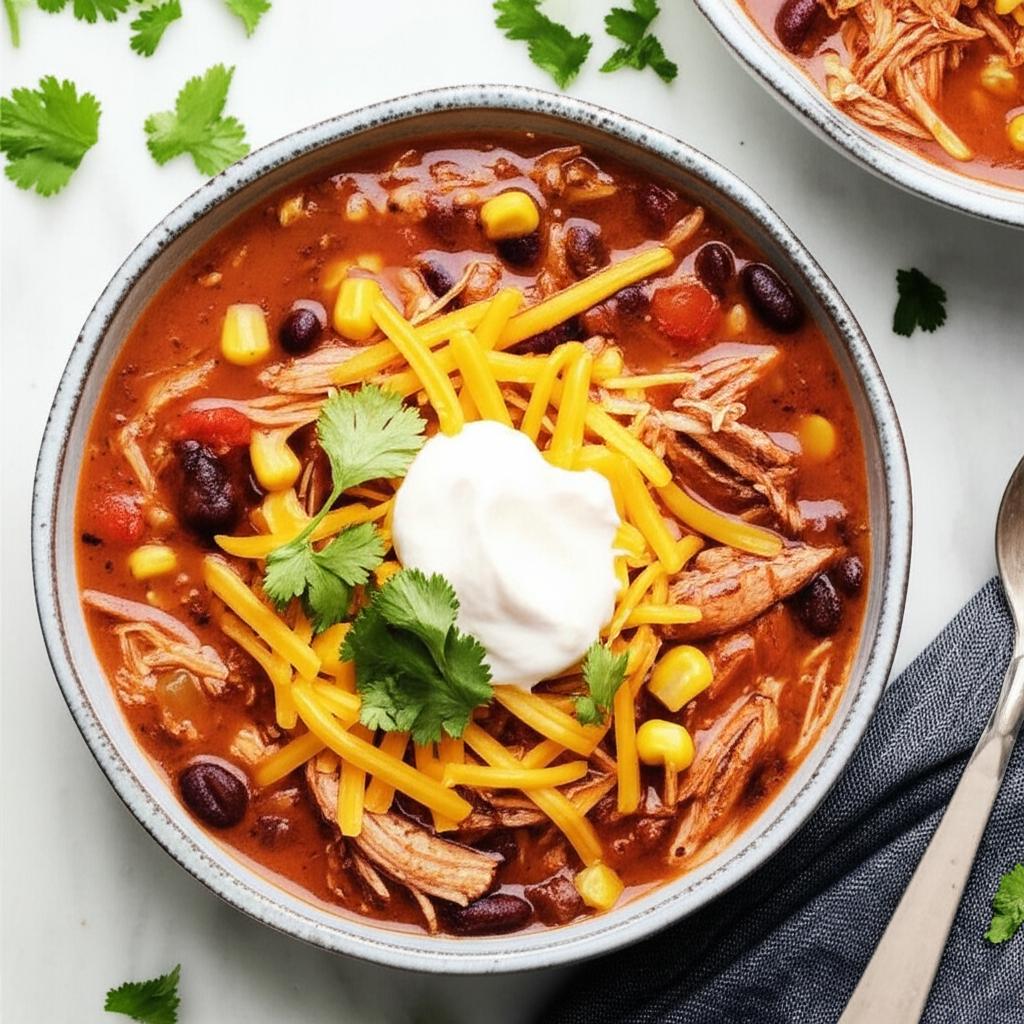 Slow Cooker Chicken Taco Soup