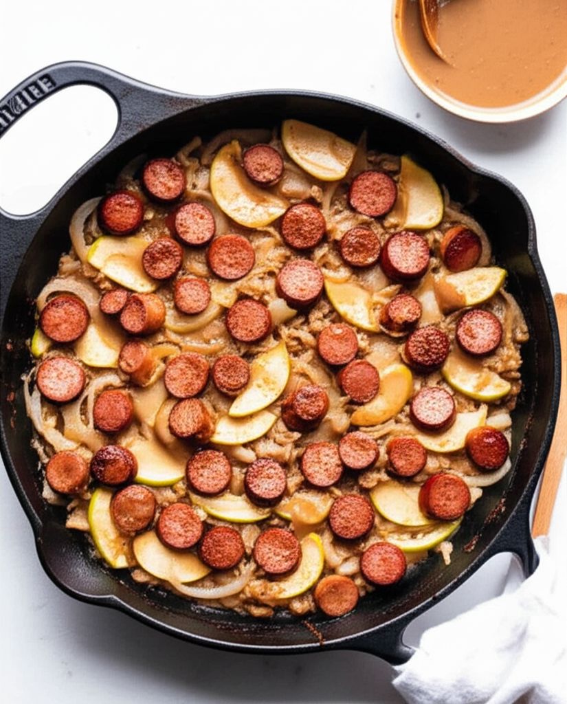 Smoked Sausage and Apple Bake