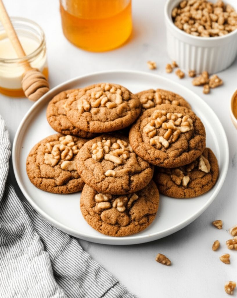 Soft, Chewy Rosh Hashanah Honey-Walnut Cookies
