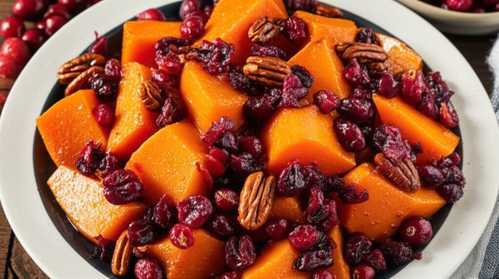 Spiced Sweet Potatoes and Cranberries
