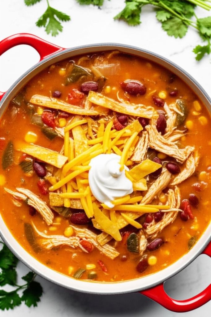Spicy Chicken Tortilla Soup