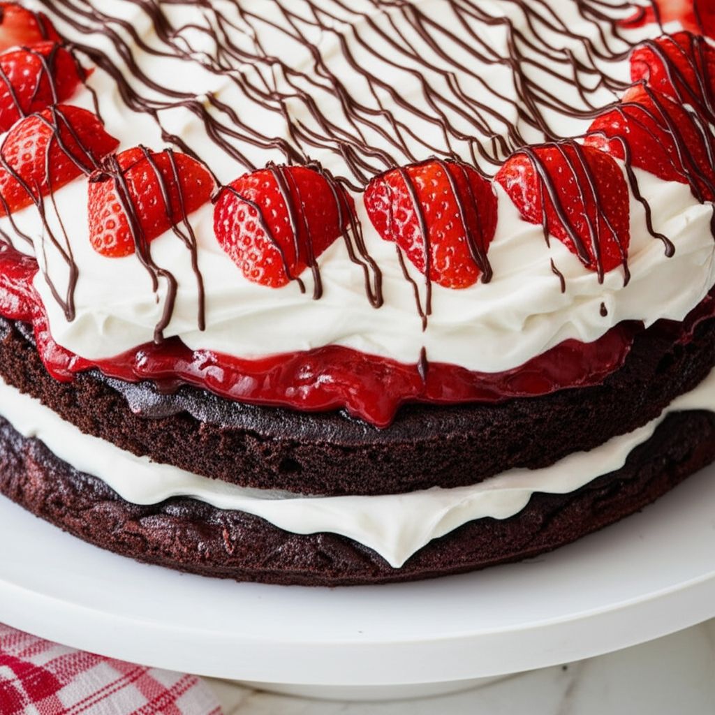Strawberry Brownie Delight