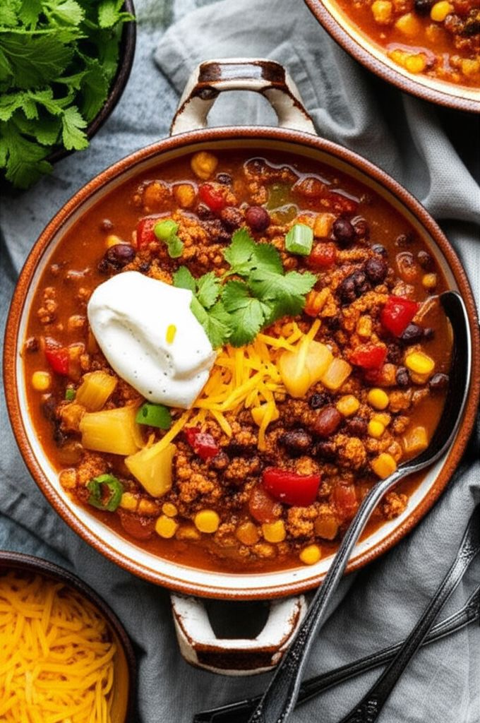 Sweet Pork Slow Cooker Chili