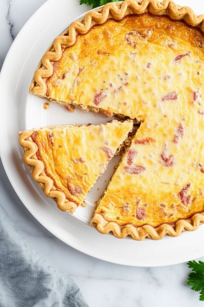 Swiss and Crab Quiche