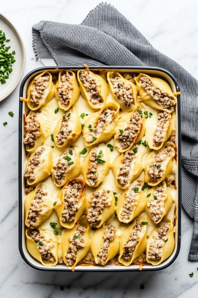Thanksgiving Leftovers Stuffed Shells