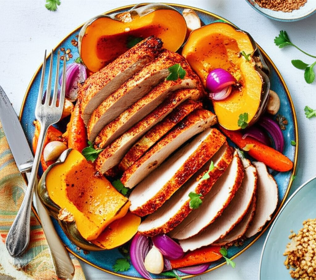 Tunisian Slow-Cooked Turkey Breast