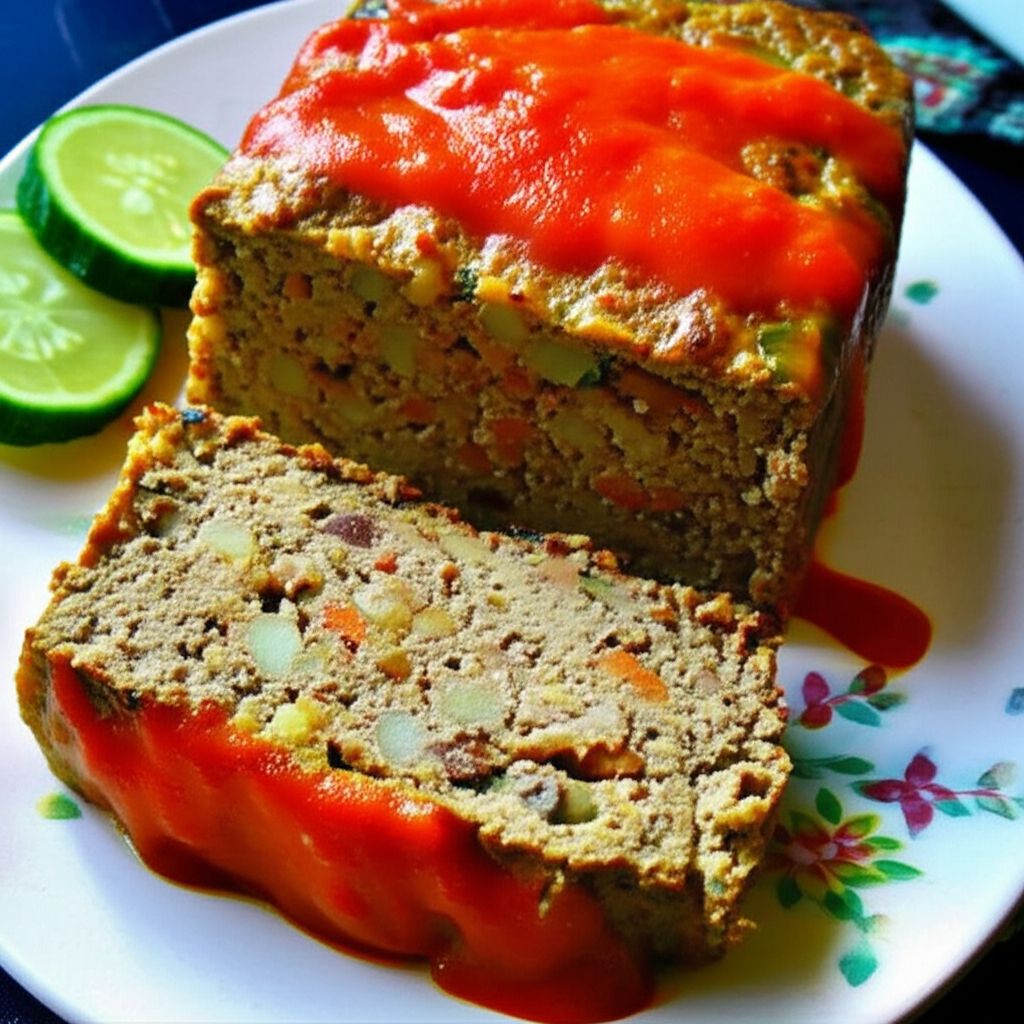 Vegetarian Meatloaf with Vegetables