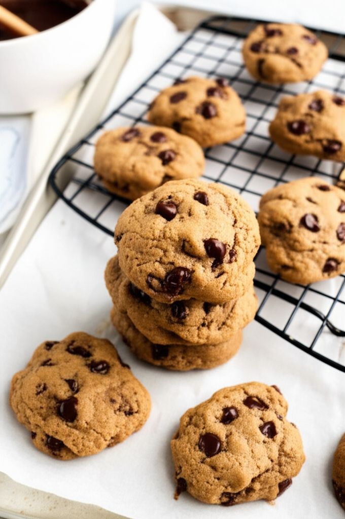 Whole White Wheat and Honey Chocolate Chip Cookies