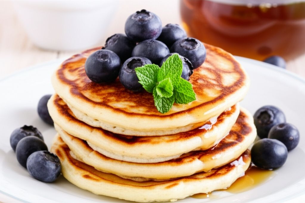 Wholesome Soy Berry Pancakes