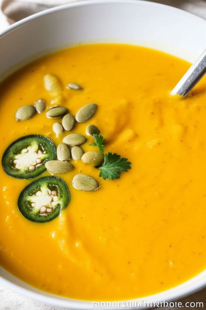 Winter Squash Soup with a Sweet Heat