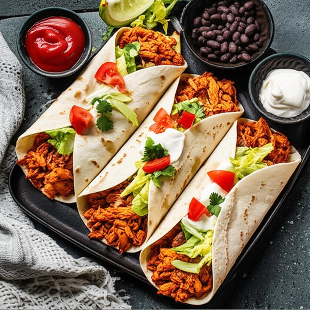 Yummy Chicken Burritos