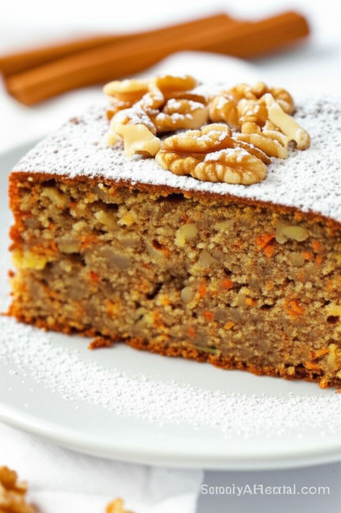 Zucchini Walnut Carrot Cake