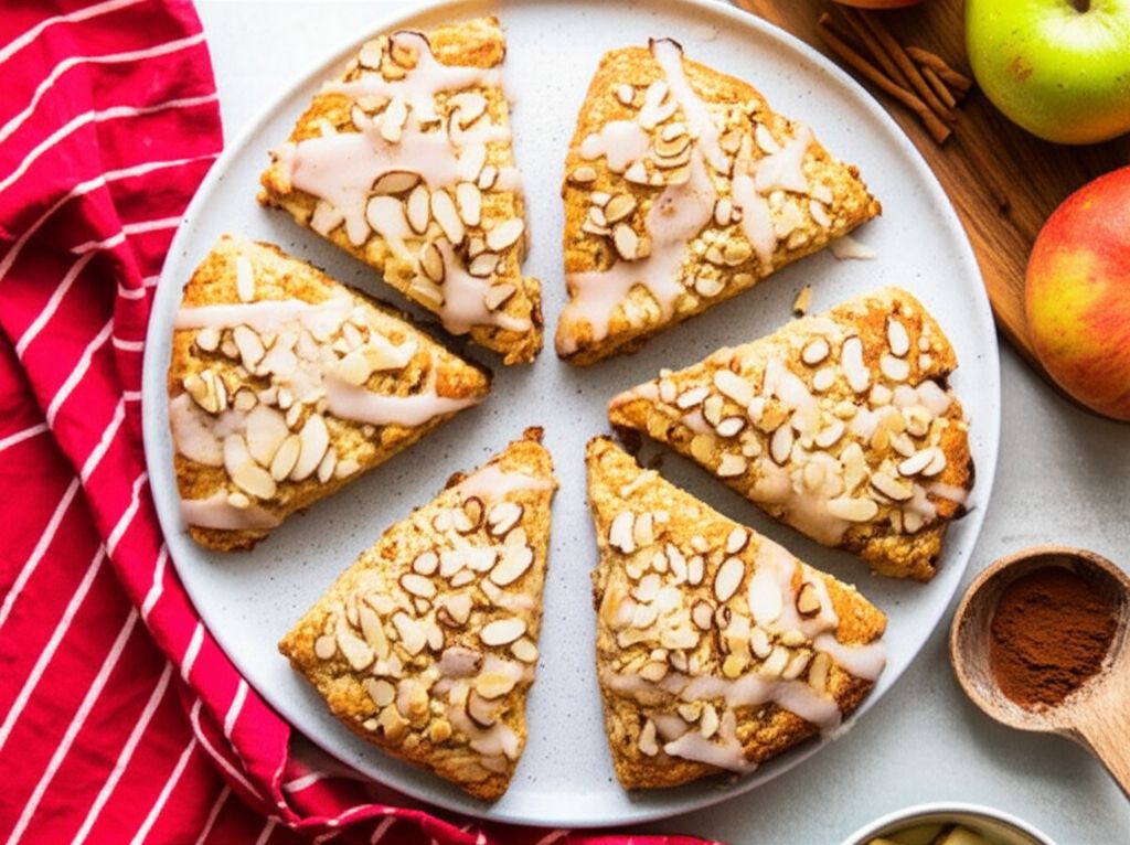 Almond, Apple Cinnamon Scones