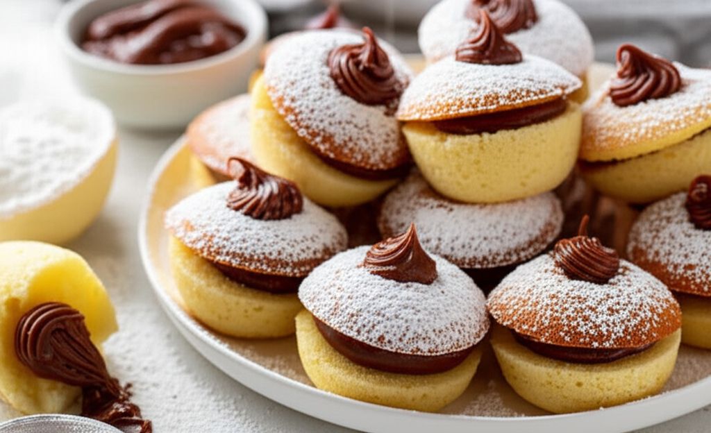 Almond Sponge Cakes with Nutella® hazelnut spread