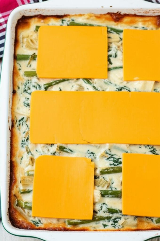 Asparagus-Spinach-Artichoke Casserole